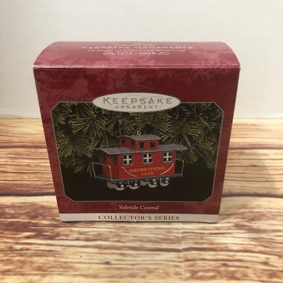 Hallmark Keepsake Ornament Yuletide Central, Caboose, Train, #5, 1998, Box 90s - Picture 11 of 14